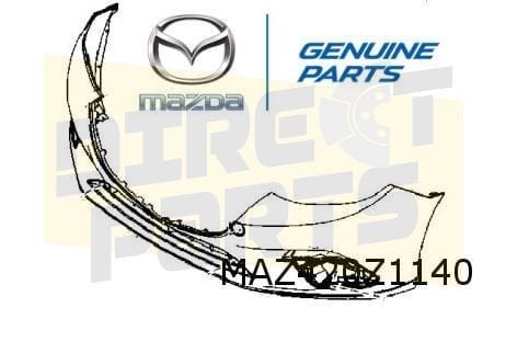 Mazda 3 (-1/17) voorbumper (bij PDC en koplampsproeiers) (te, -, -, Nieuw, Mazda