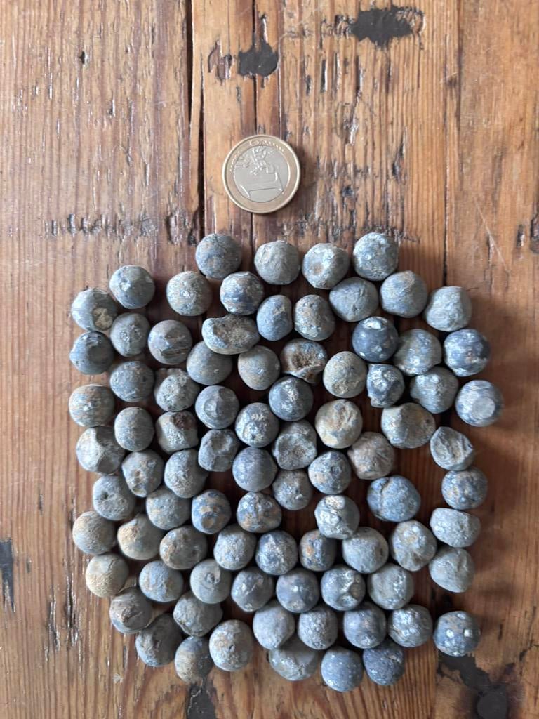 Lot de 84 balles de mousquet debut XIX - Waterloo, Enlèvement