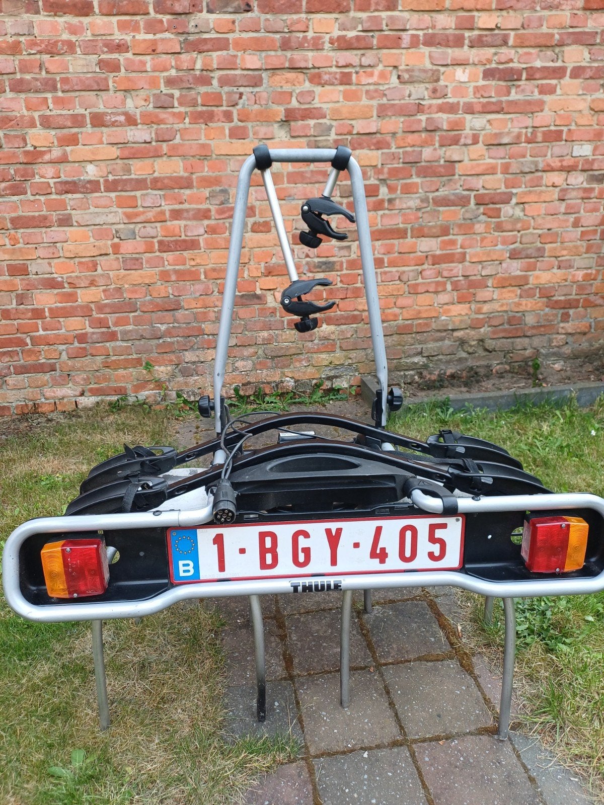 Fietsendrager  voor 2 fietsen Thule Euro ride 941, Ophalen, 2 fietsen, Zo goed als nieuw, Trekhaakdrager