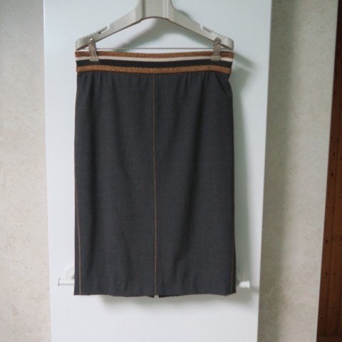 Rokje grijs wol elasttaille Brunello Cucinelli mt 36 (it 40), Brunello Cucinelli, Nieuw, Ophalen of Verzenden, Knielengte