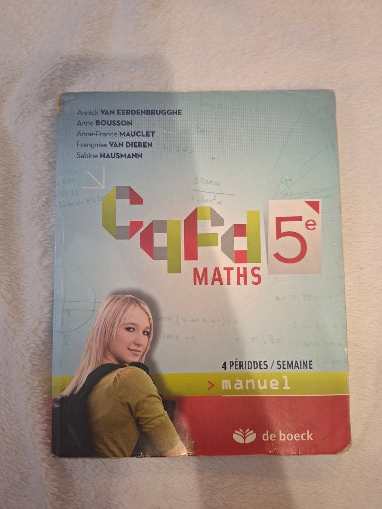 CQFD 5e, Livres, Livres scolaires, Enlèvement ou Envoi, Utilisé, Secondaire, De boeck