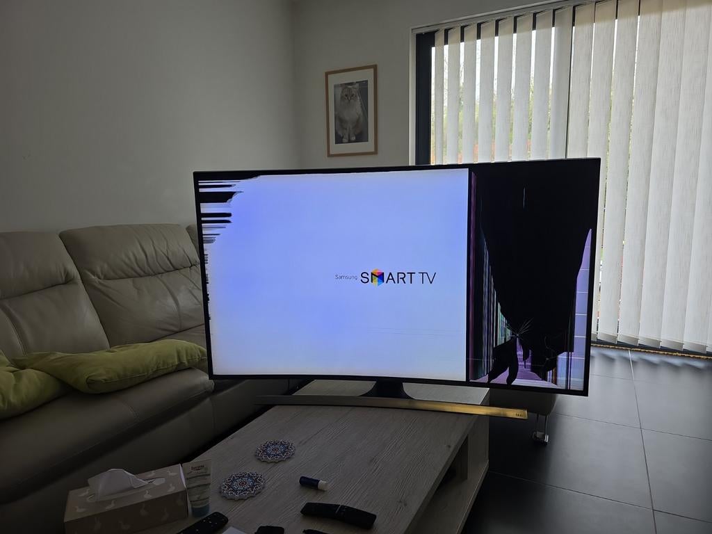 Samsung UE55JU7500L TV voor onderdelen, Audio, Tv en Foto, Ophalen, LED, 100 Hz, Samsung