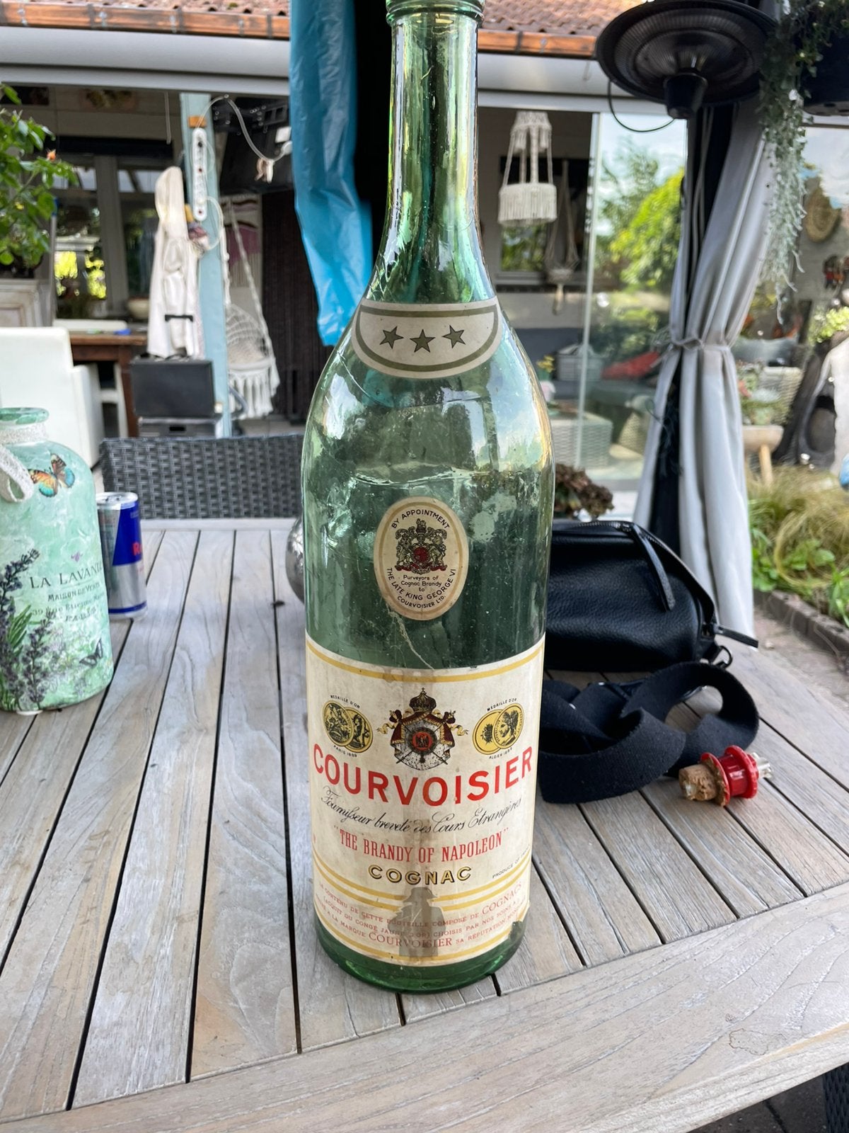 Cognac fles 1940-1960, Collections, Verres & Petits Verres, Enlèvement, Utilisé, Autres types