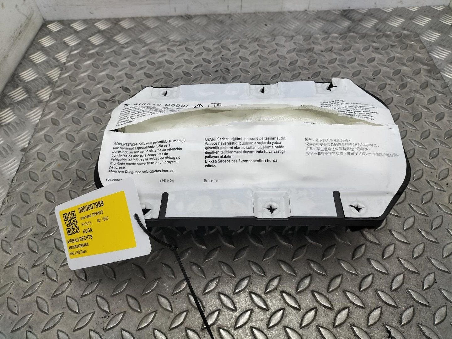 FORD KUGA AIRBAG RECHTS 2016, Ophalen of Verzenden, Gebruikt, ARN erkend