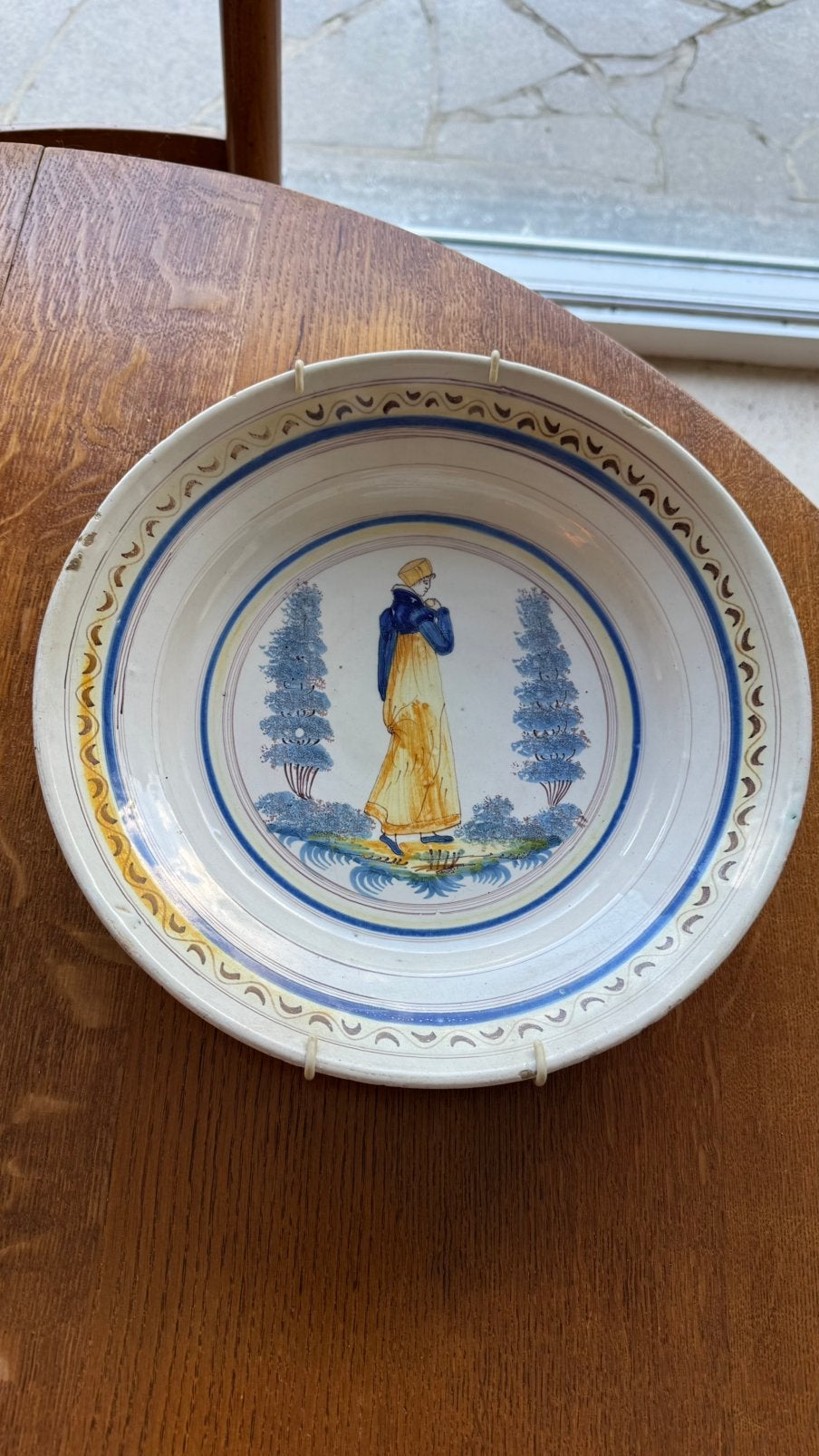 Assiette murale porcelaine de Vieux Bruxelles – XIXᵉ siècle, Antiquités & Art, Antiquités | Céramique & Poterie, Enlèvement