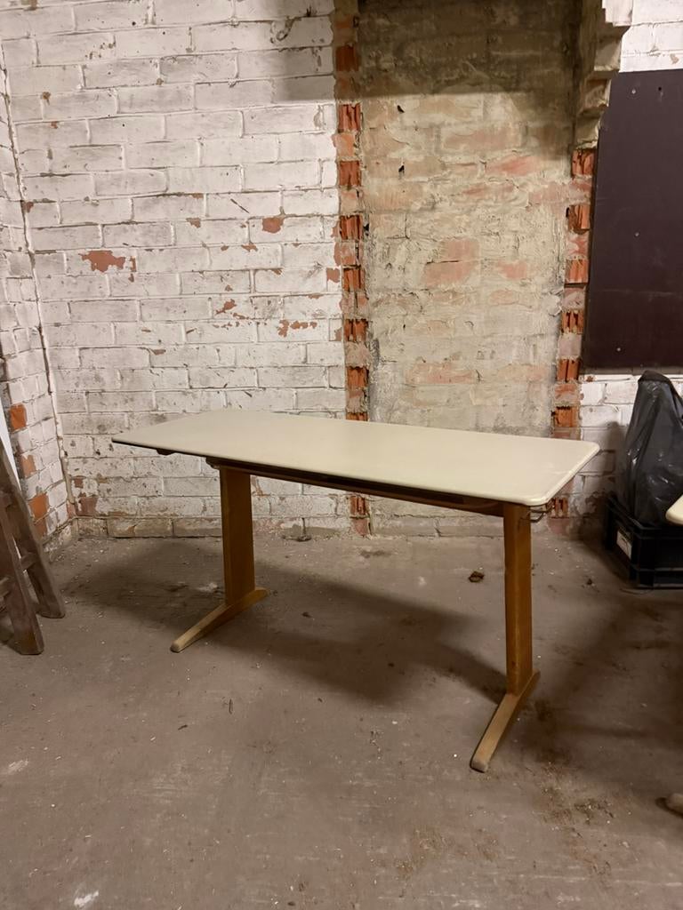 Schoolbank - Robuust - Retro, Huis en Inrichting, Ophalen, Zo goed als nieuw