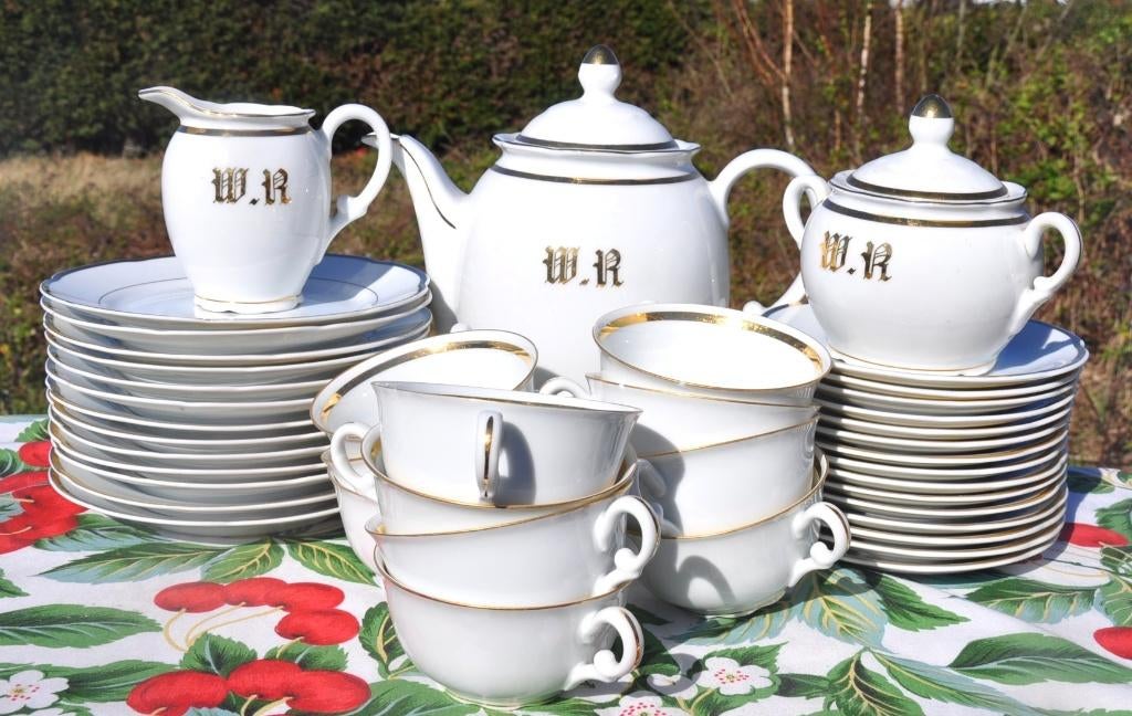 service a café et pâtisserie porcelaine de Baudour, Enlèvement ou Envoi