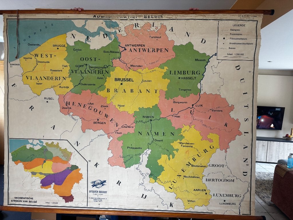 Schoolkaart België, Ophalen, Aardrijkskunde