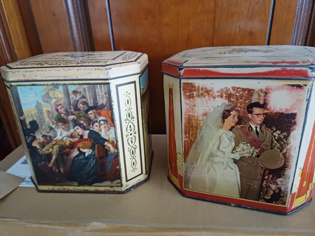 Vintage koffie blikken, Verzamelen, Blikken, Ophalen of Verzenden, Koffie
