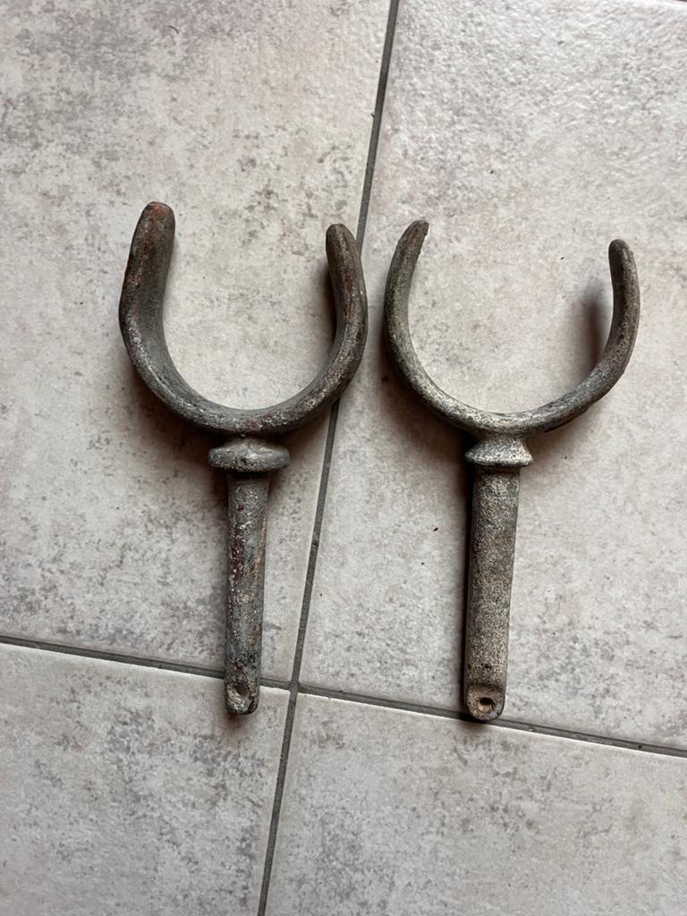 Antieken, gegalvaniseerde stalen roerdollen, Ophalen, Gebruikt
