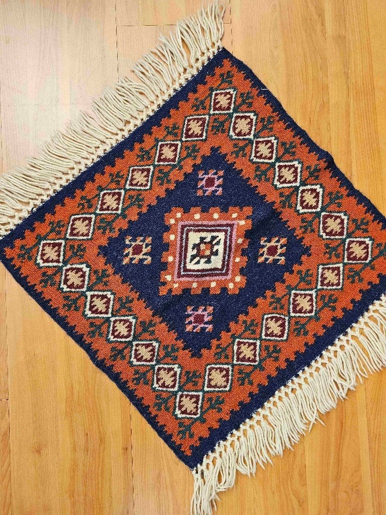 Kelim kleed  50/50 cm, Huis en Inrichting, Ophalen of Verzenden, Gebruikt, Meerkleurig, Overige stijlen