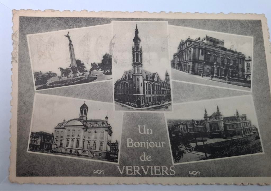 Verviers, een groet van Verviers, Verzamelen, Ophalen of Verzenden, Gelopen, Luik