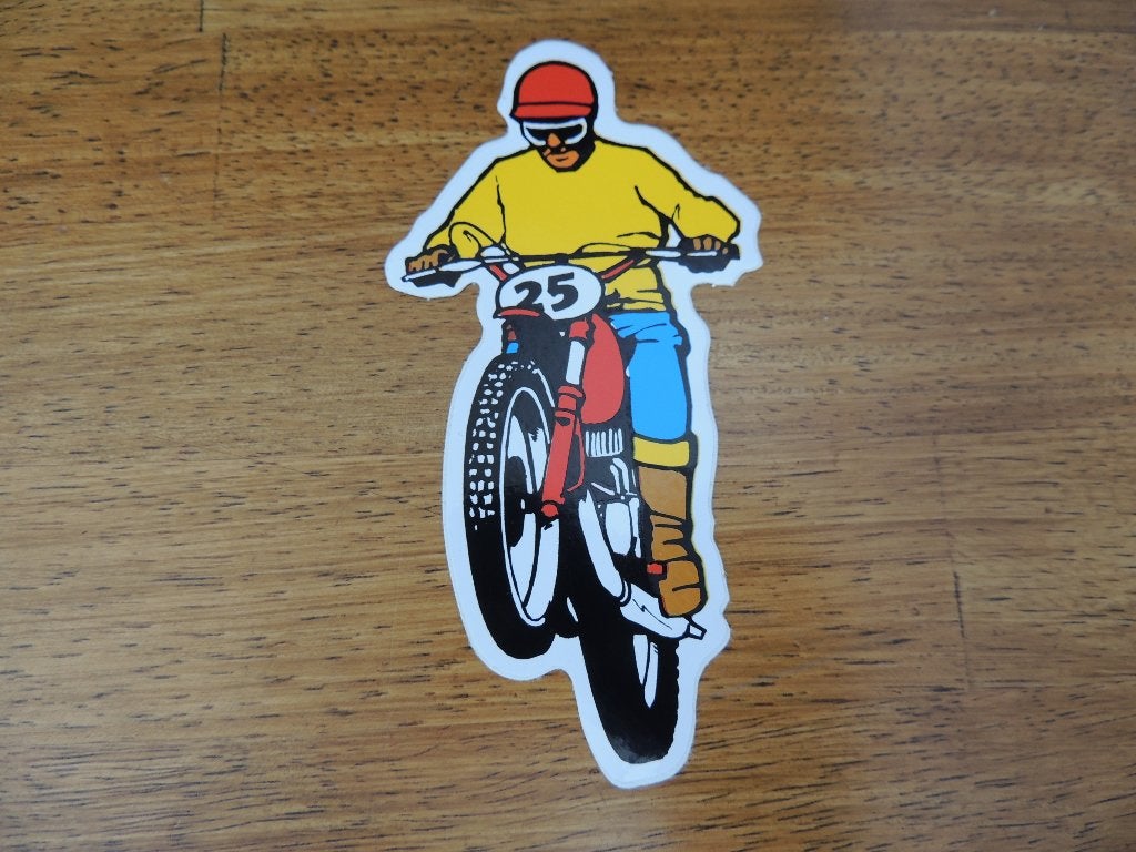 retro motocross sticker, Verzamelen, Ophalen of Verzenden, Zo goed als nieuw