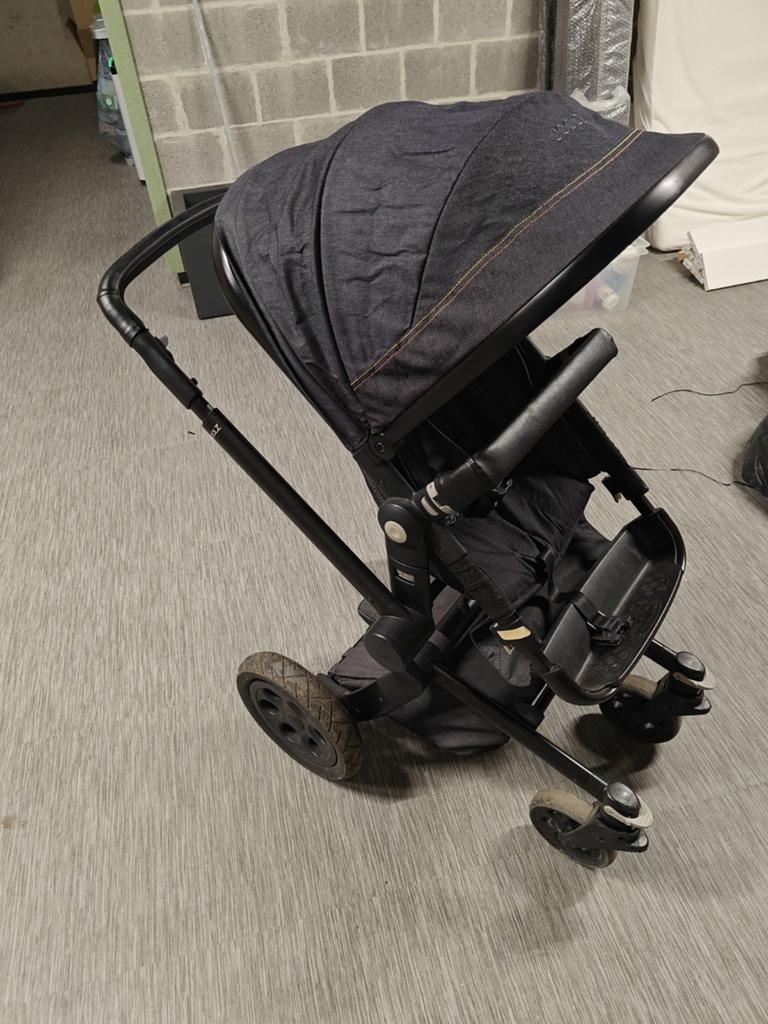 Joolz koets 3 in 1 jeans stof, Kinderen en Baby's, Ophalen, Maxi-Cosi, Voetenzak