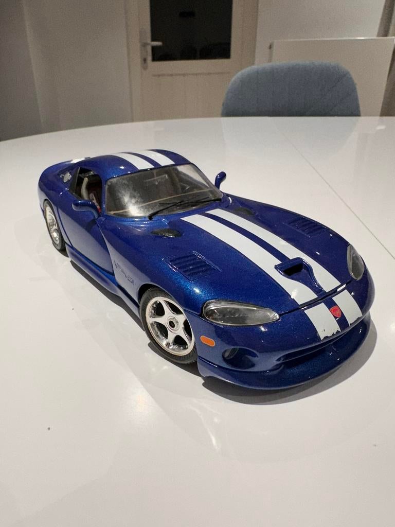 DODGE VIPER GTS COUPE 1/18 Gemaakt in Italië, Ophalen of Verzenden, Gebruikt, Auto, Burago