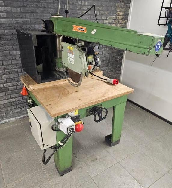 Maggi 960 Radiaalzaag met Hoogteverstelling en noodstop, Doe-het-zelf en Bouw, Gereedschap | Zaagmachines, Ophalen, Gebruikt, Maggi