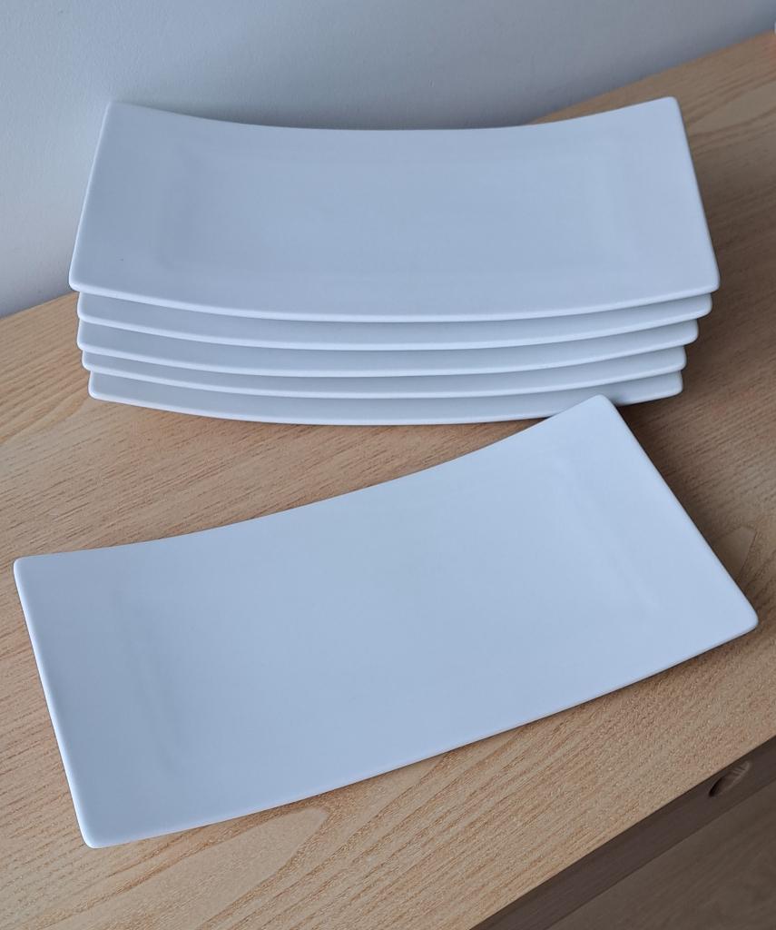 6 assiettes porcelaine blanche neuves, Enlèvement, Neuf, Porcelaine, Assiettes(s)