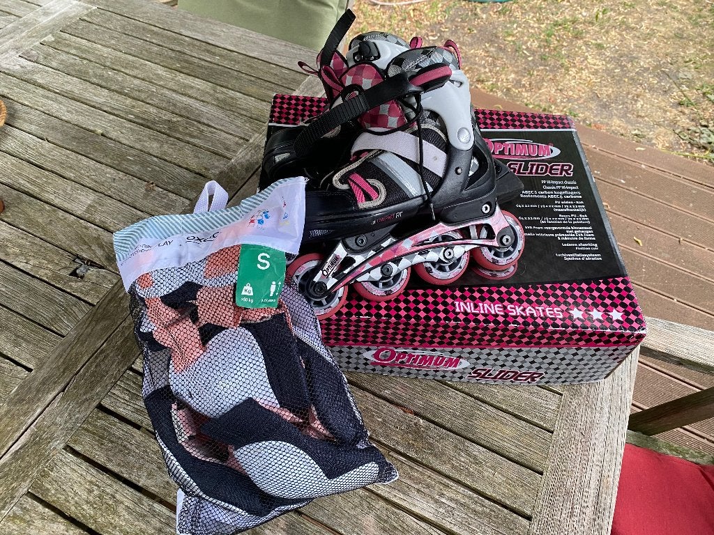 inline skates, Sports & Fitness, Patins à roulettes alignées, Autres marques, Rollers 4 roues en ligne, Femmes, Comme neuf