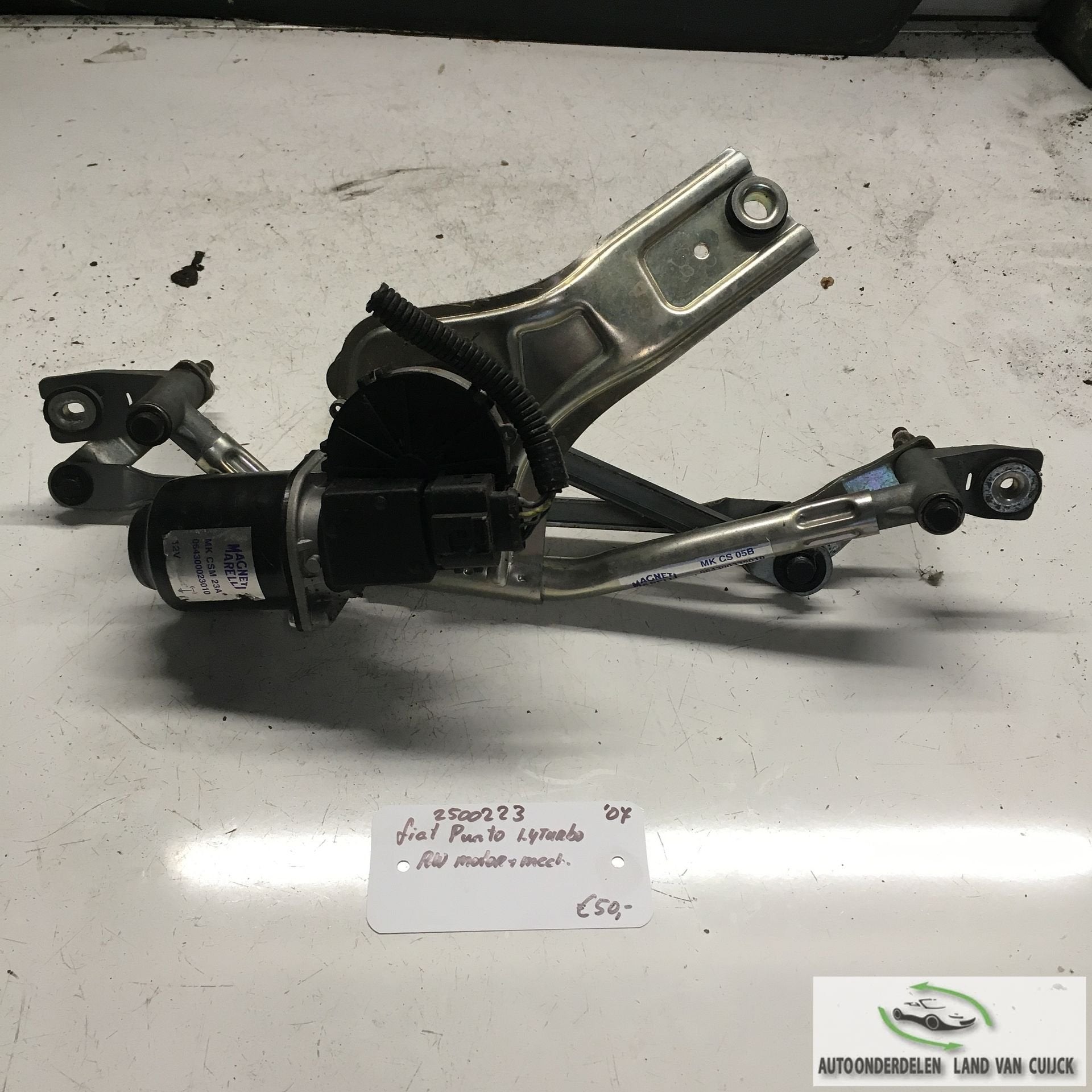 Fiat Punto 3drs 1.4 Turbo 2007 2500223  Ruitenwissermotor me, Gebruikt, -, -, Ophalen of Verzenden