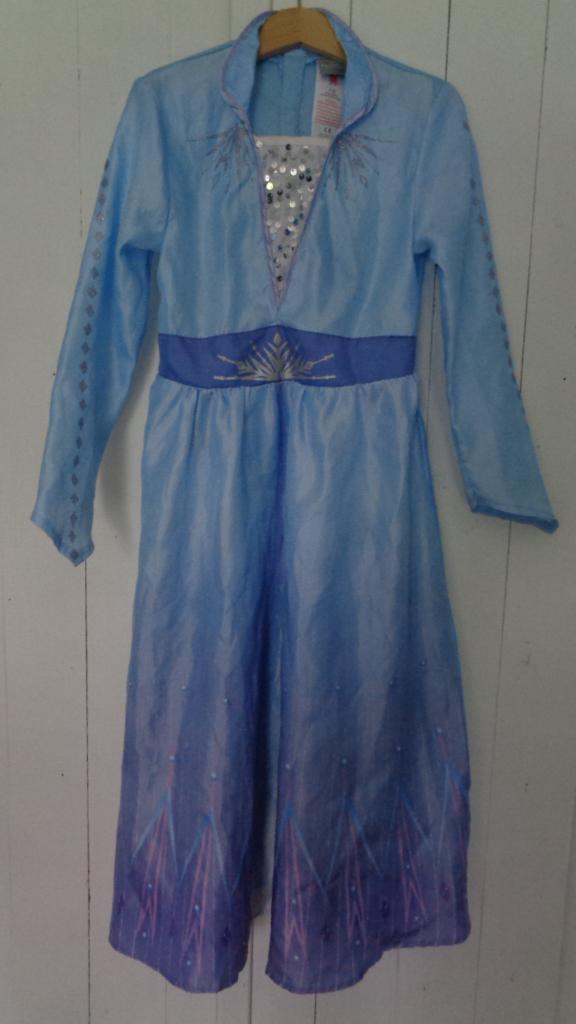 Frozen 2 Elsa van Disney maat 7 à 8 jaar, Ophalen, Zo goed als nieuw, 122 t/m 128, Meisje