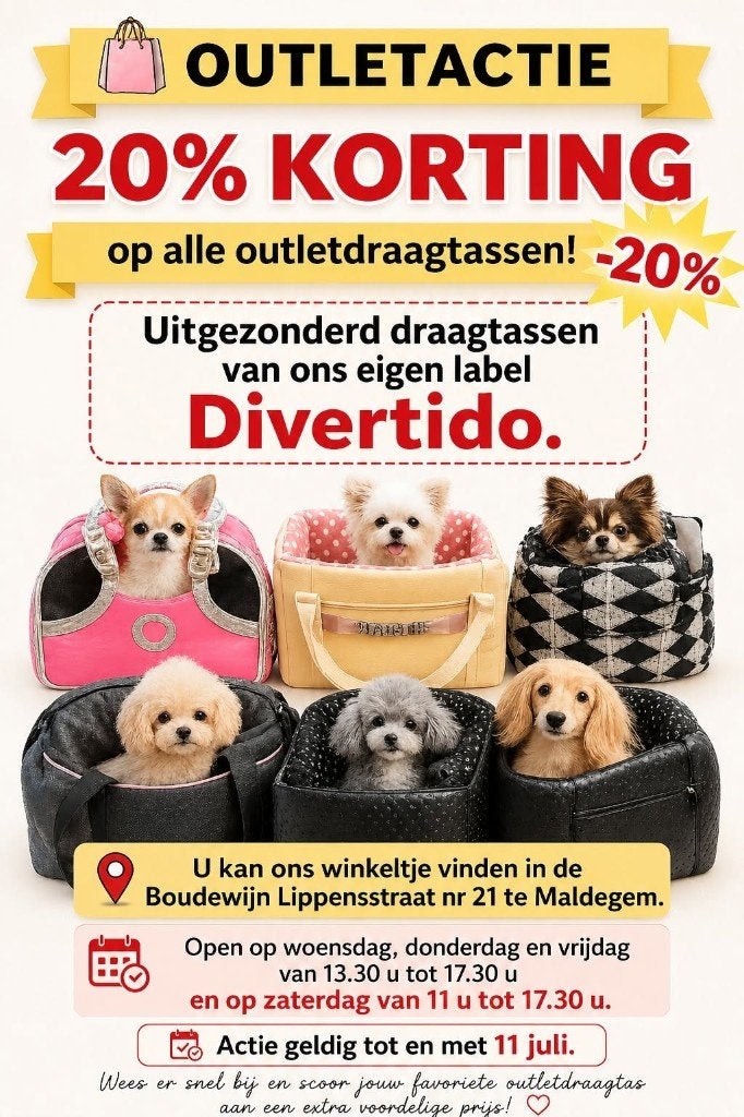 Diverse draagtassen aan outletkorting, Dieren en Toebehoren, Ophalen, Nieuw