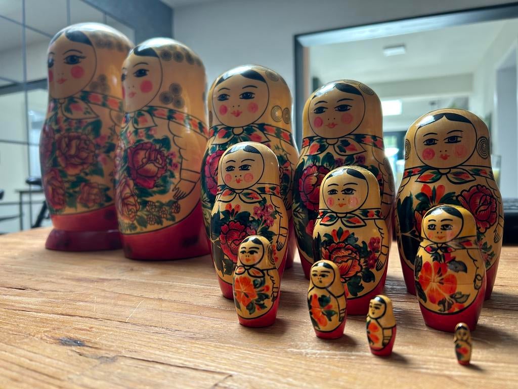 Grote matroesjka set – 12 stuks, Verzamelen, Retro, Ophalen
