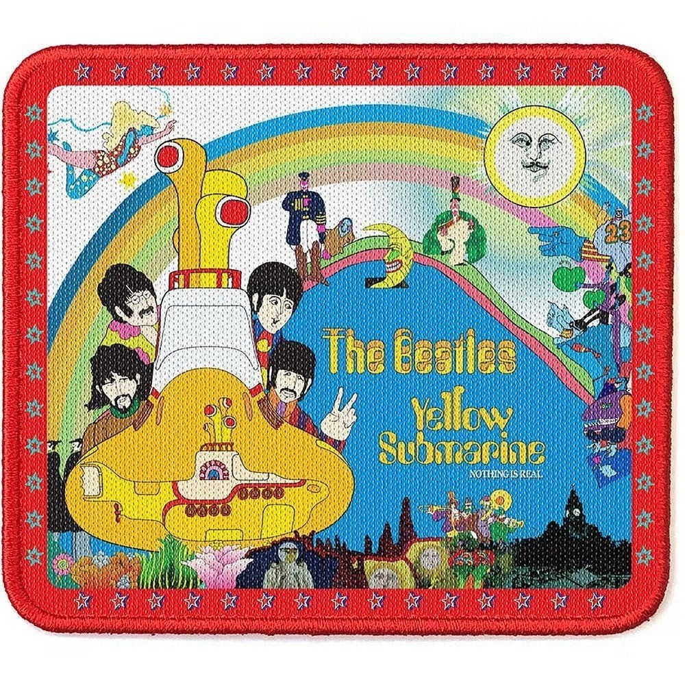 The Beatles - Yellow Submarine Stars Border patch off merch, Ophalen of Verzenden, Nieuw