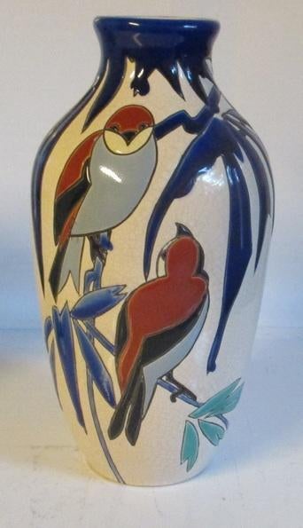 vase art déco Boch Keramis Catteau en forme d'hirondelle, Envoi