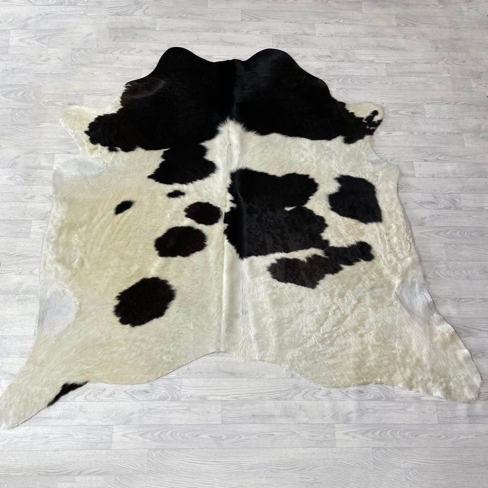 Koeienhuid zwart wit creme 200x220cm | Lederstore, Neuf, Tapisserie murale, Multicolore, Matériau naturel