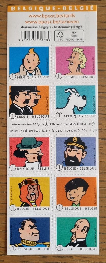Kuifje en zijn vrienden postzegelboekje B146**, Verzenden, Orginele gom, Postfris, Zonder envelop