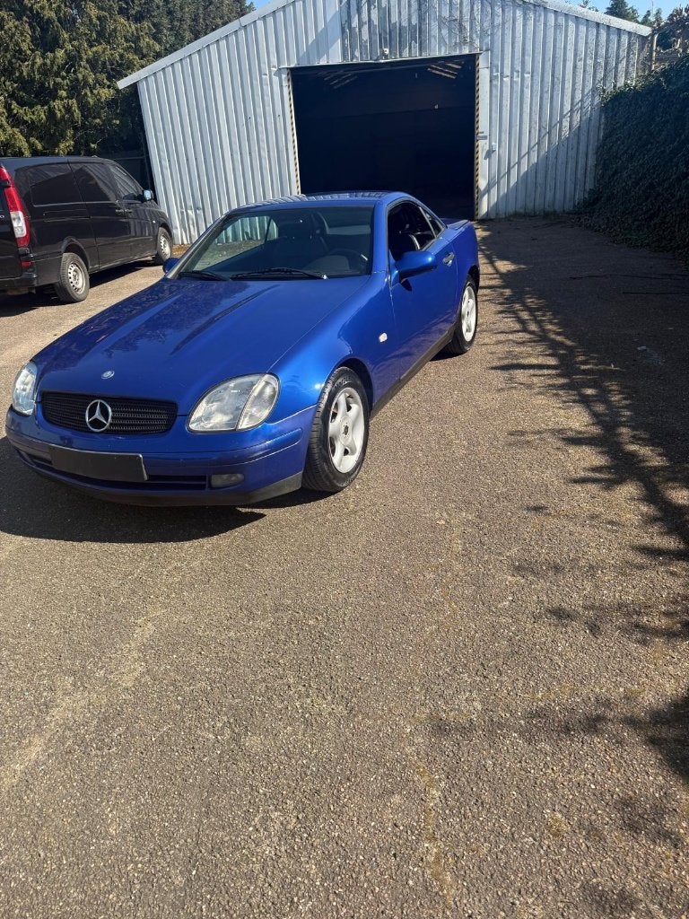 Mercedes SLK 200, Autos, Mercedes-Benz, Particulier, Achat, SLK, Essence, Cabriolet, 2 portes, Boîte manuelle, Bleu, Bleu, Cuir