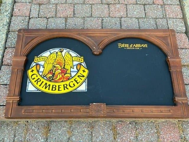 Bord in kunststof Grimbergen, Ophalen, Gebruikt, Reclamebord