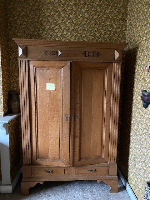 Mooie houten kleerkast / linnenkast – demonteerbaar, Huis en Inrichting, Kasten | Kleerkasten, Ophalen, Gebruikt, 100 tot 150 cm
