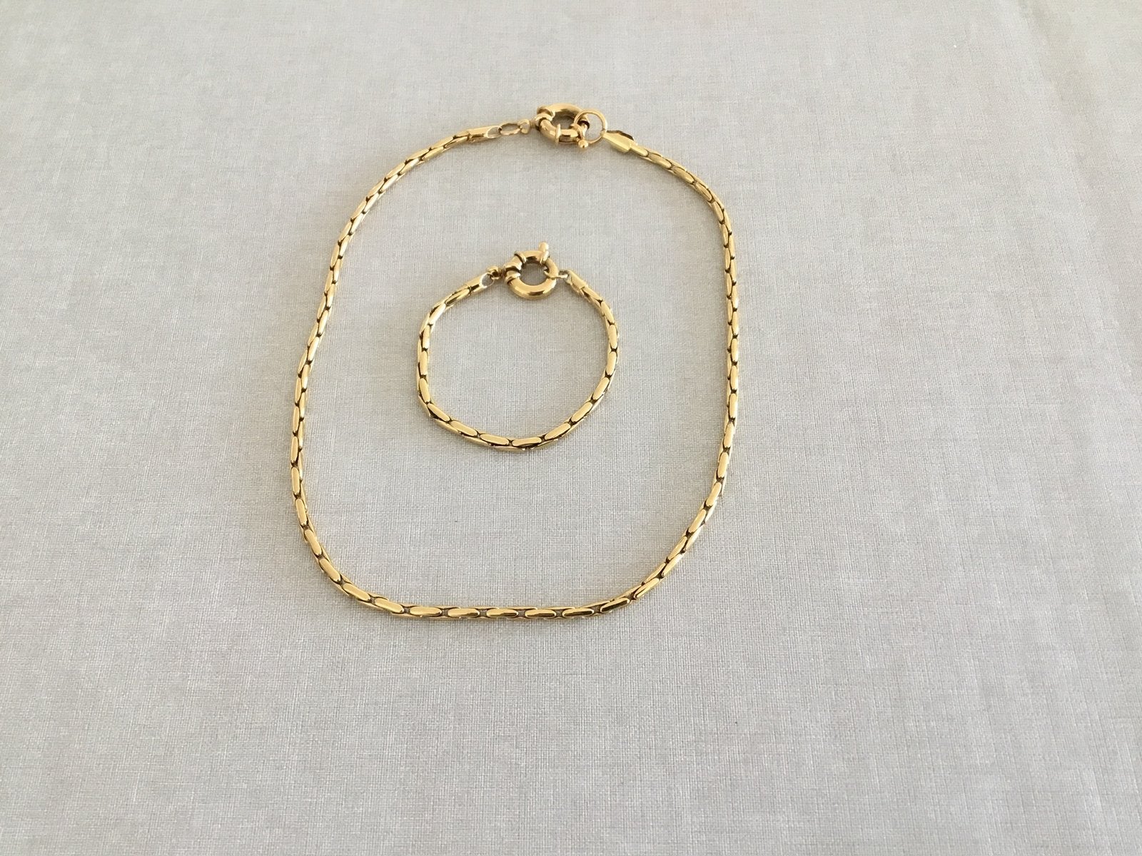 Mooie ketting en armband, Handtassen en Accessoires, Kettingen, Ophalen, Zo goed als nieuw