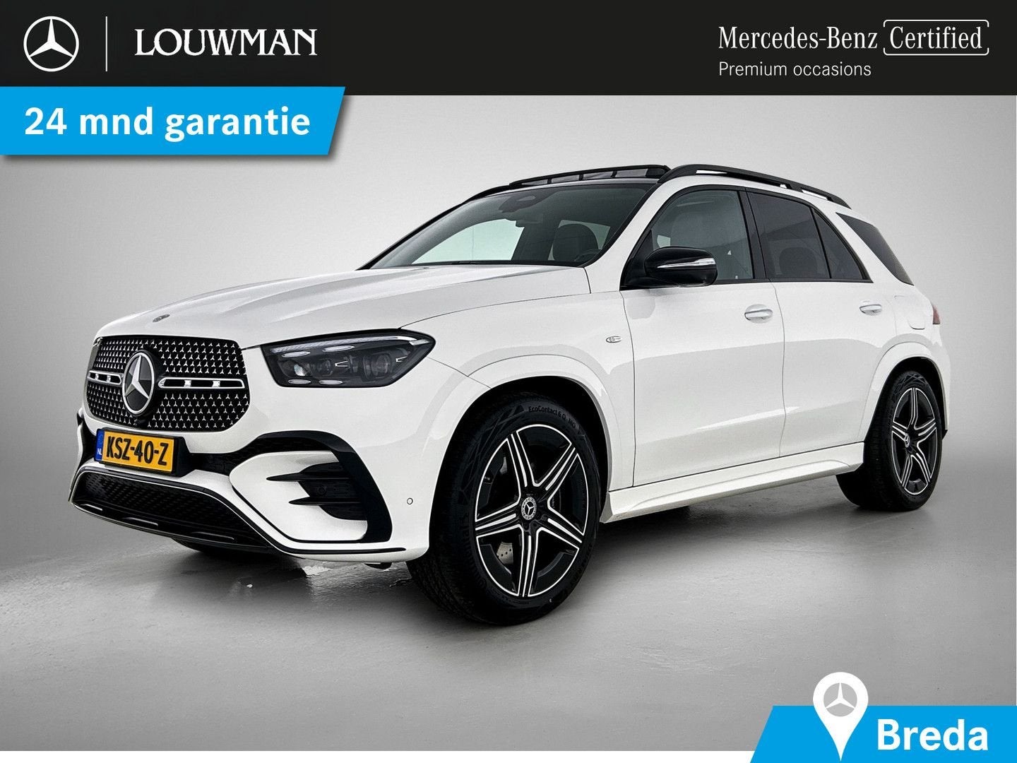 Mercedes-Benz GLE 400 e 4MATIC AMG Plug-In Hybride AMG Line, Auto's, Mercedes-Benz, Automaat, 19 g/km, GLE, Wit