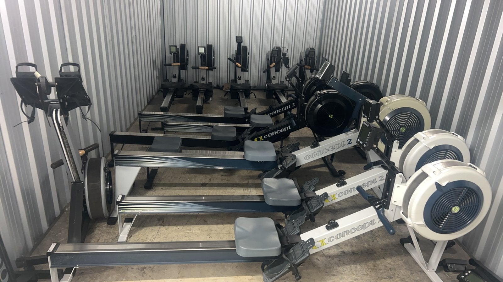 Grote partij roeitrainers concept 2, Sport en Fitness, Fitnessapparatuur, Ophalen, Zo goed als nieuw