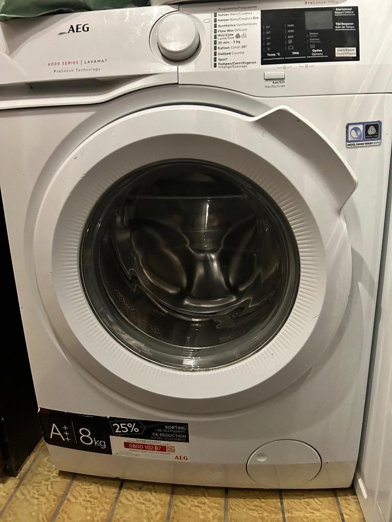 Wasmachine, Elektronische apparatuur, Wasmachines, Ophalen, Gebruikt, Handwasprogramma, 1600 toeren of meer