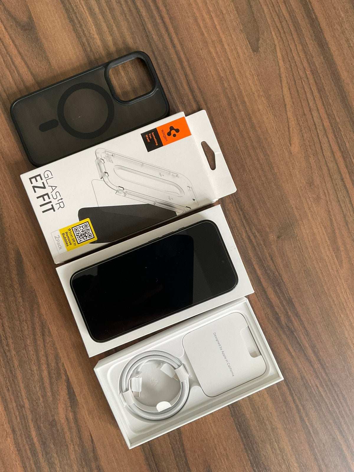 iPhone 15 Pro 256GB Titanium Zwart, Télécoms, 256 GB, Comme neuf, Sans abonnement, Sans simlock