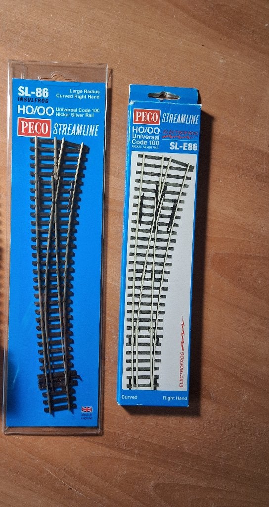 Peco wissels nieuw en gebruikt, Hobby en Vrije tijd, Overige merken, Gelijkstroom, Nieuw, Rails