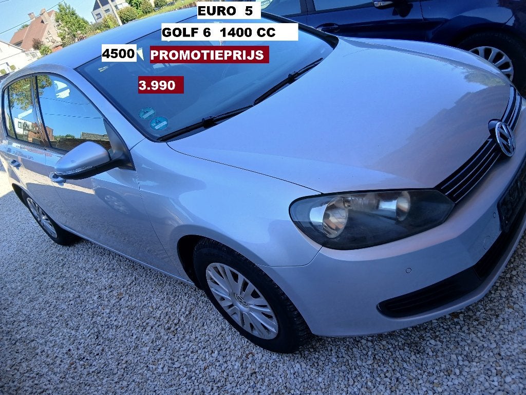 VW GOLF  6  1.4  BENZINE   5 DEURS  AIRCO   KOOPJE, Auto's, Euro 5, Wit, Bedrijf, Golf