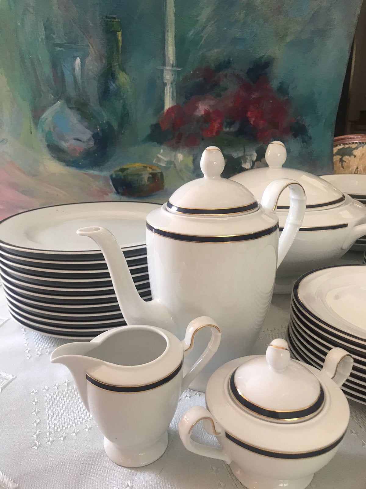 Prachtig GERMAANS EET EN KOFFIESERVIES, Ophalen