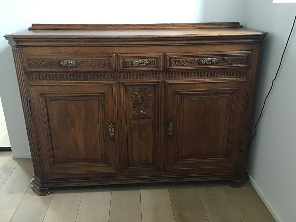 Buffet ancien authentique, Antiquités & Art, Antiquités | Meubles | Armoires, Enlèvement