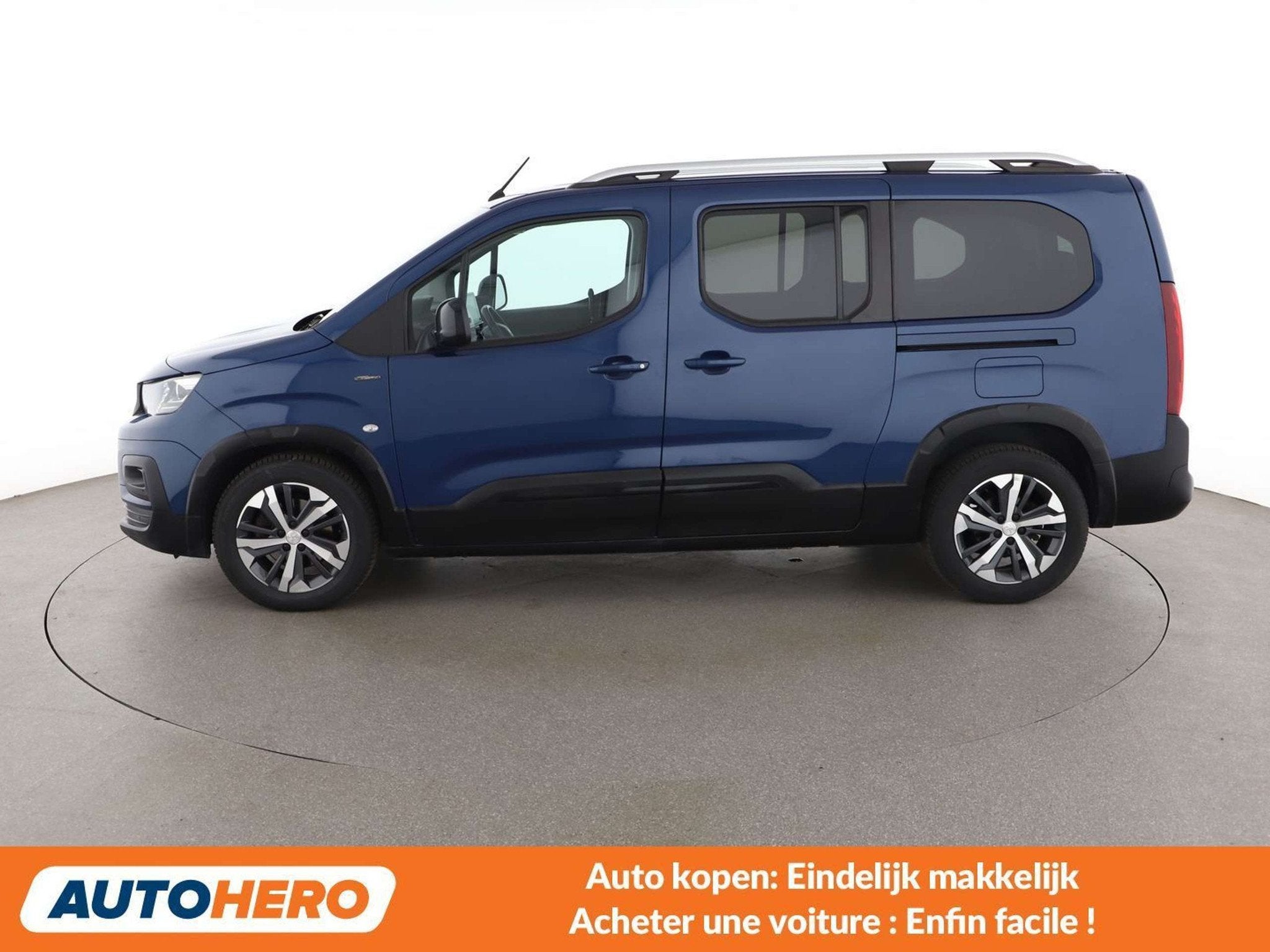 Peugeot Rifter 1.5 Blue-HDi Allure L2 (bj 2020, automaat), Auto's, Stof, Gebruikt, Euro 6, Blauw