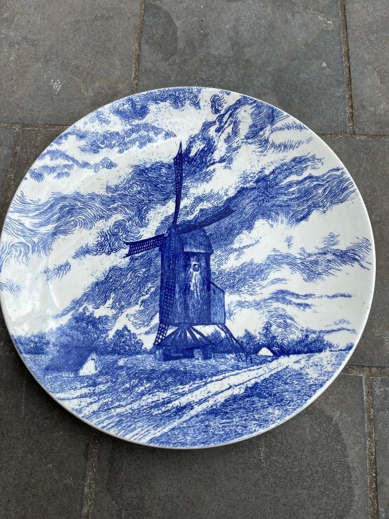 Moulin à assiettes - Boch F La Louvière - diamètre 28 cm, Enlèvement ou Envoi