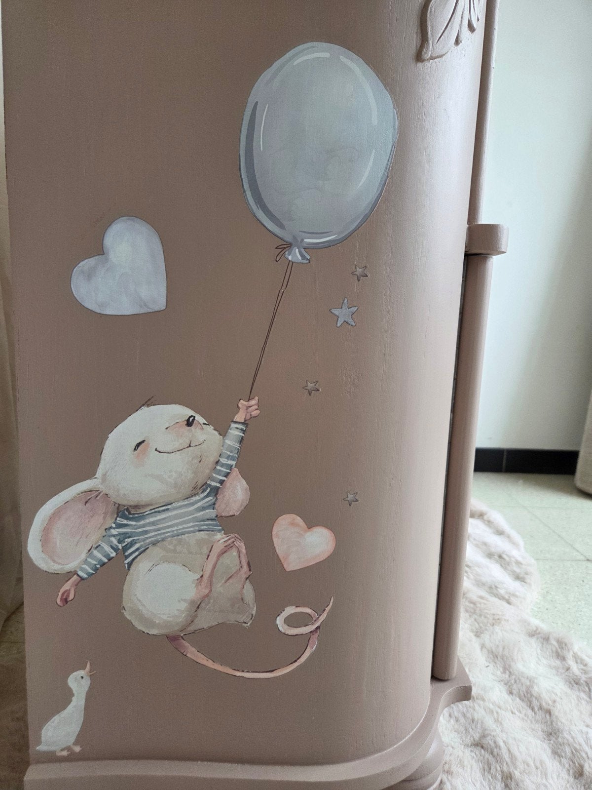 Unieke, opgeknapte vintage kast, Kinderen en Baby's, Ophalen