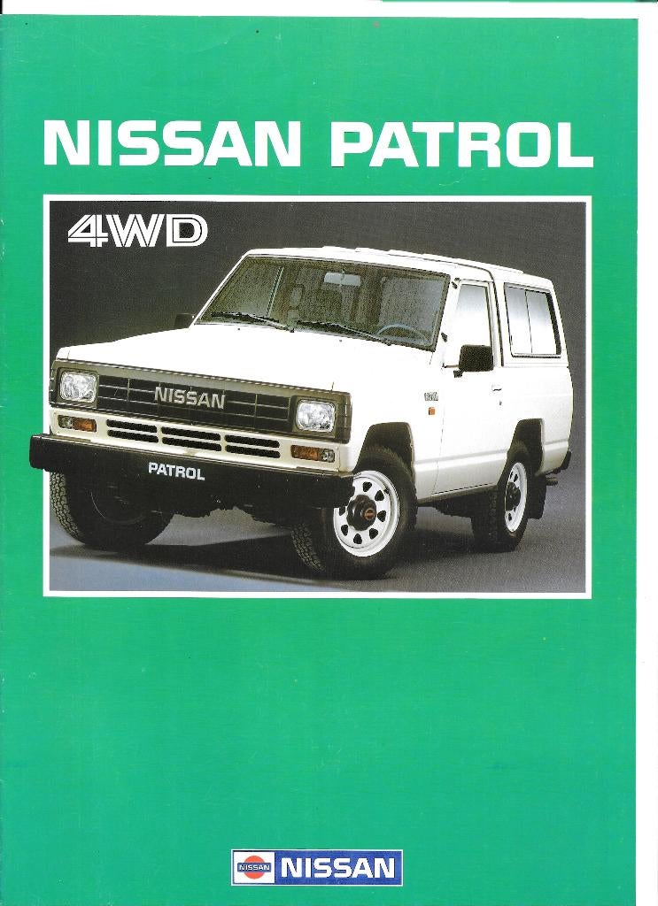 NISSAN PATROL 1985, Boeken, Auto's | Folders en Tijdschriften, Ophalen of Verzenden, Zo goed als nieuw, Nissan