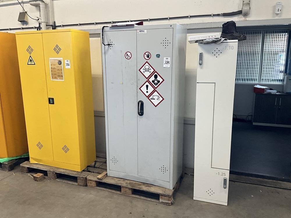chemistry cabinet (with contents)