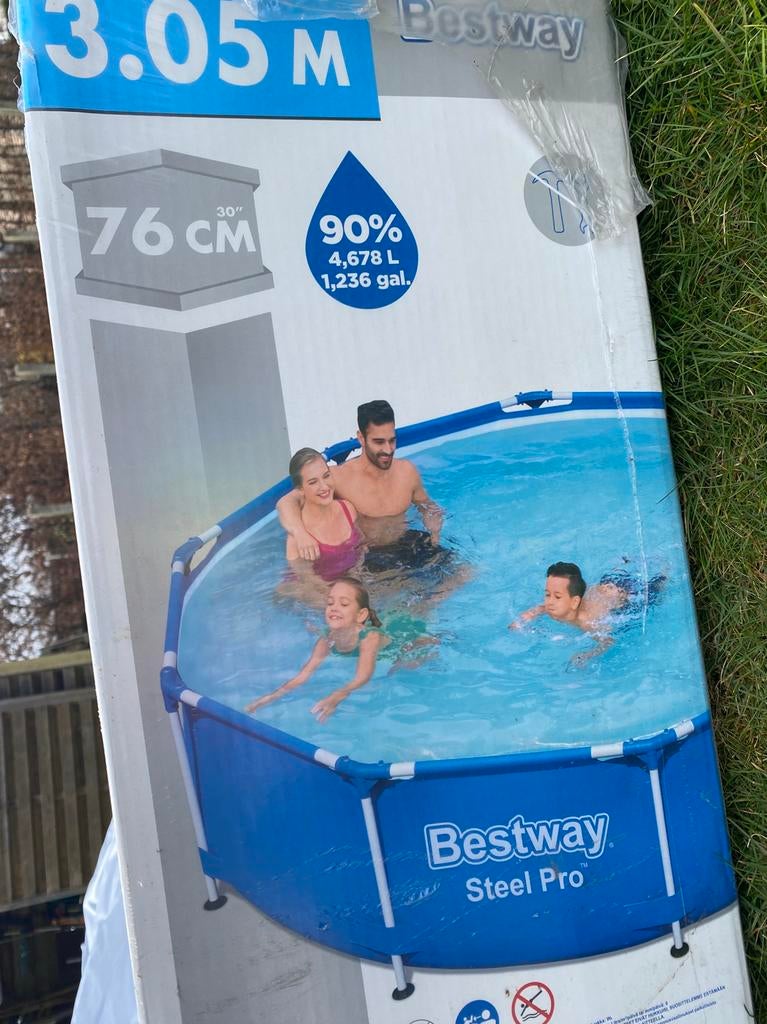 Bestway Steel Pro zwembad 305cm, 200 à 400 cm, 300 cm ou plus, Rond, Enlèvement