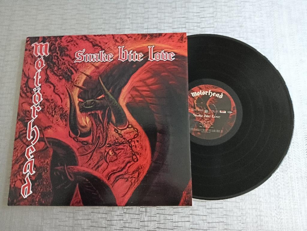 Motorhead  Lp  Snake Bite Love, Cd's en Dvd's, Vinyl | Hardrock en Metal, Ophalen of Verzenden, Zo goed als nieuw