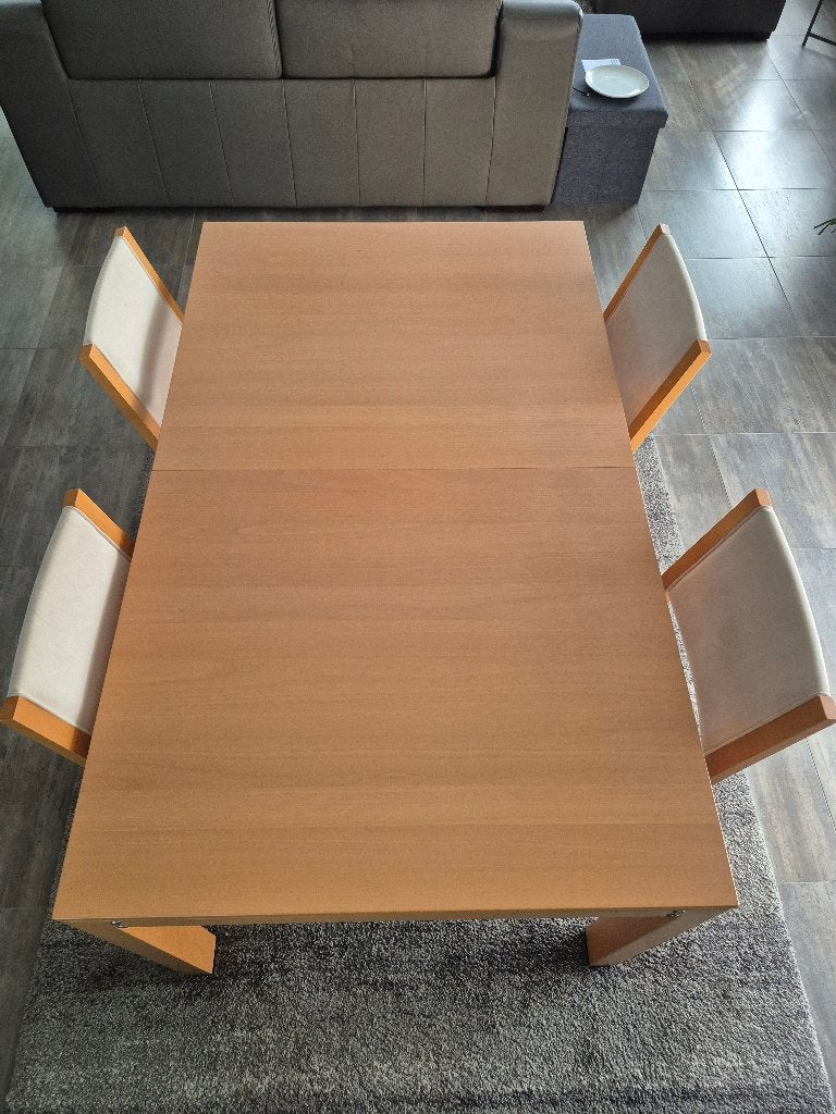 Hülsta eettafel met 4 stoelen, Enlèvement, Comme neuf